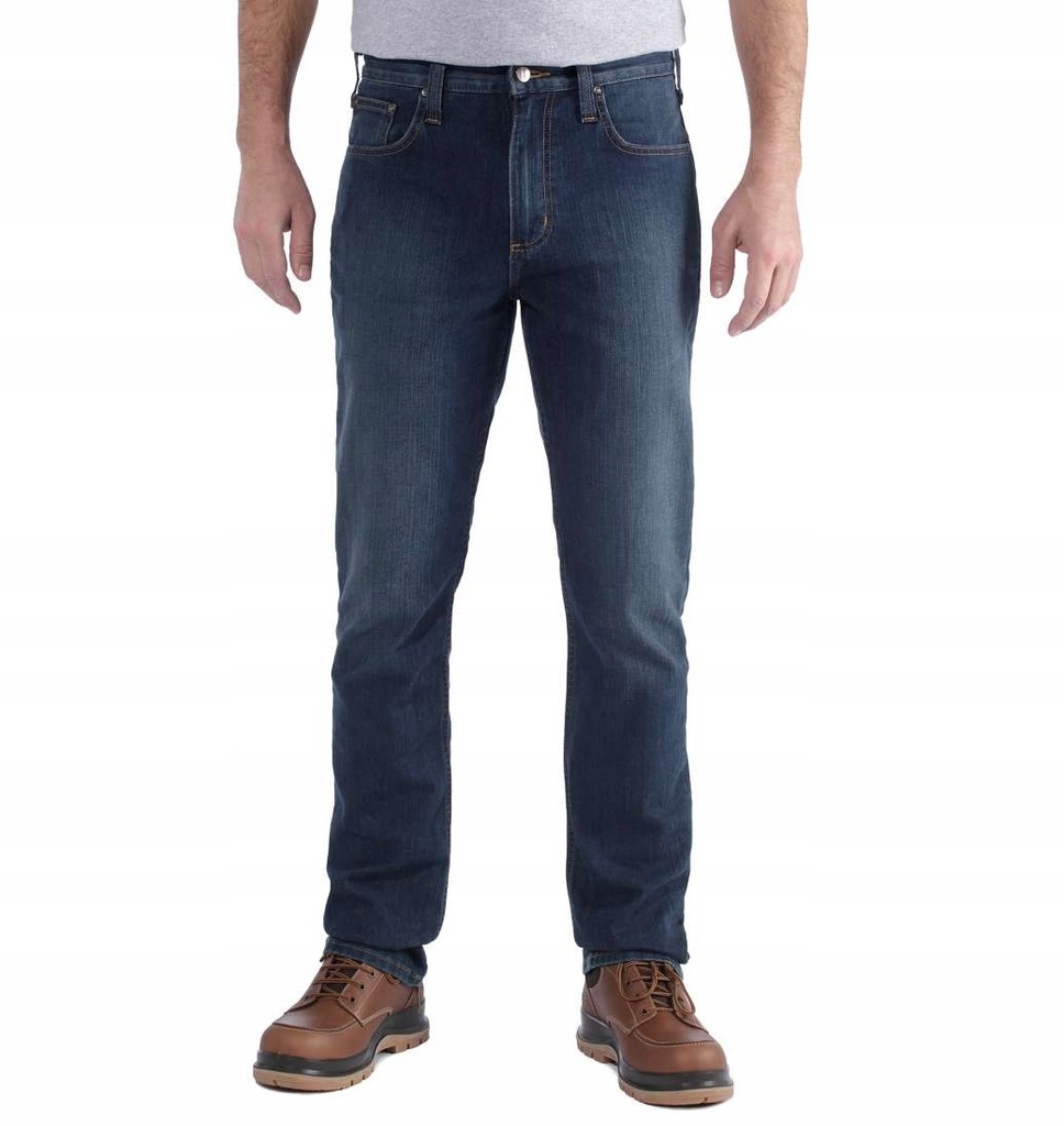 CARHARTT jeansy dżinsy Flex Harley granatowe 40/32