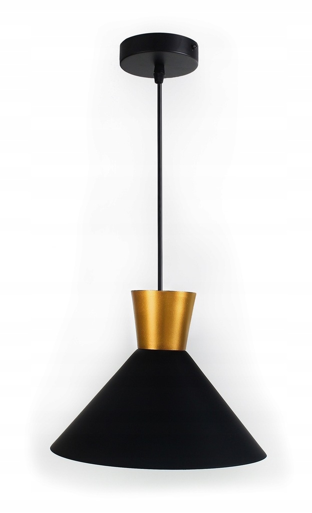 Lampa sufitowa glamour modna czarna złota żyrandol