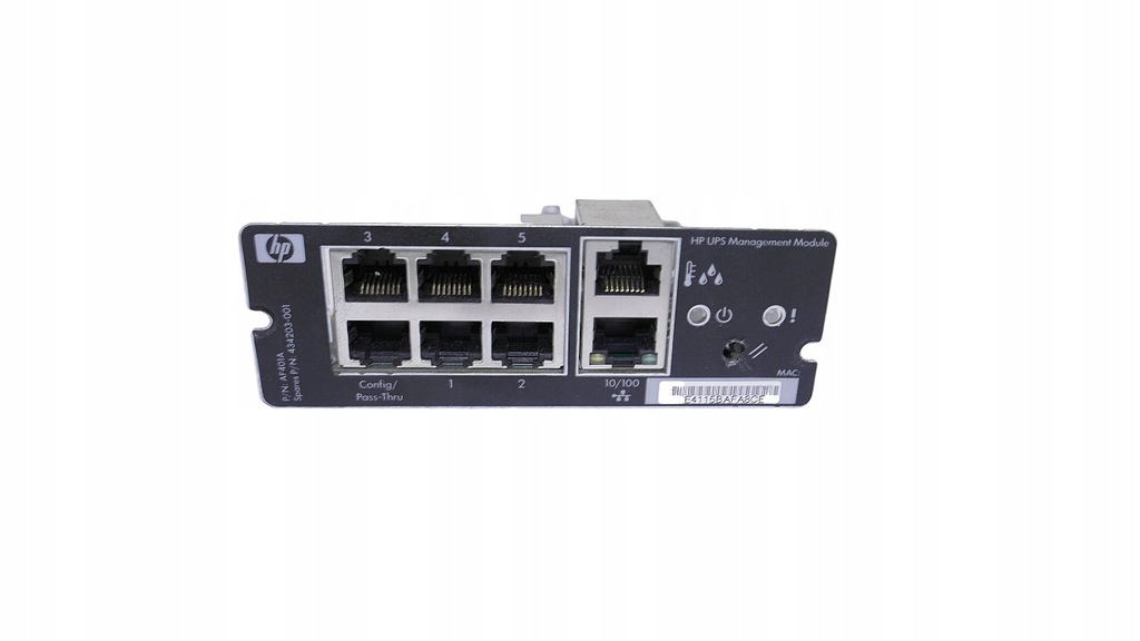 KARTA HP UPS MANAGEMENT MODULE AF401A SLOT /1743 11744682243 oficjalne archiwum Allegro