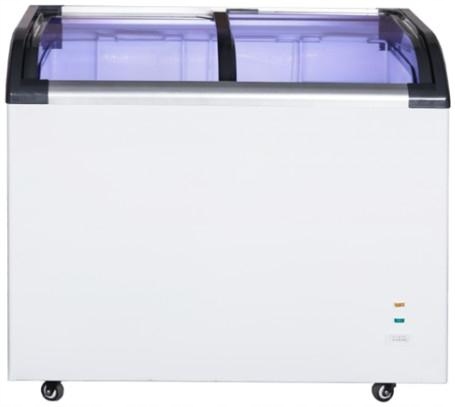 PRZESZKLONA ZAMRAŻARKA SKRZYNIOWA POJEMNOŚĆ 180L