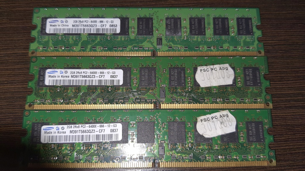 Pamięć RAM DDR2 2GB 800Mhz SAMSUNG PC2-6400E