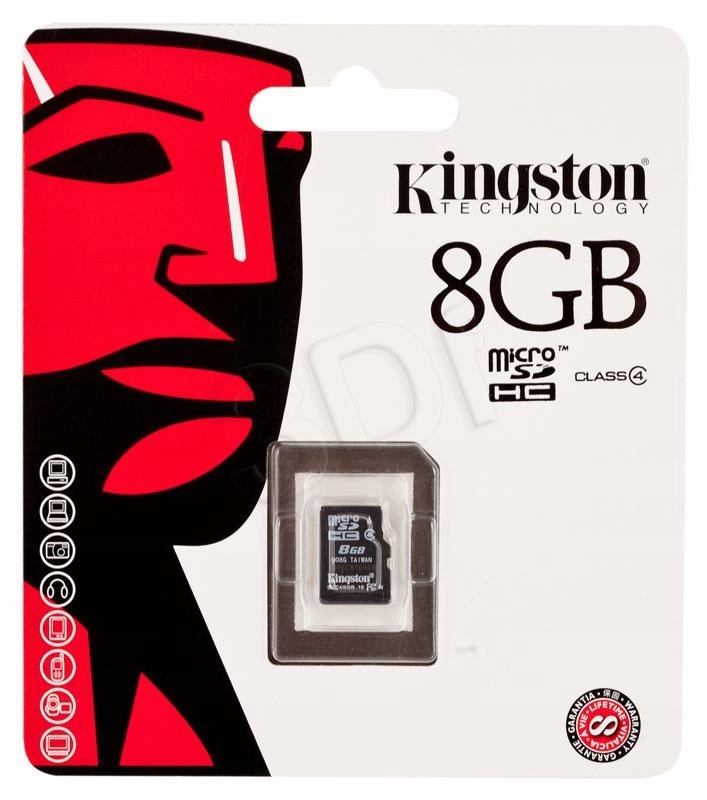 Karta pamięci Kingston SDC4/8GBSP (8GB Class 4)