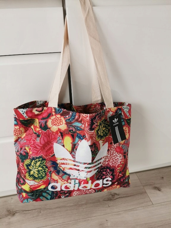 Torba shopper bag Adidas plażowa na zakupy neon - 8415336386 - oficjalne  archiwum Allegro