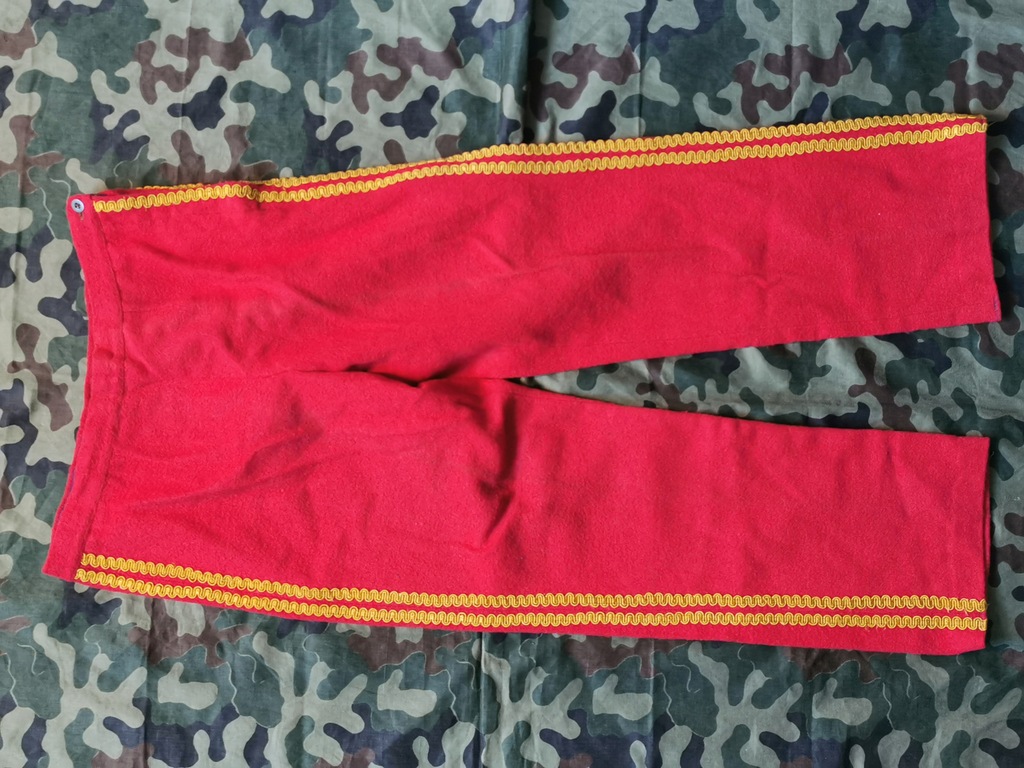 Spodnie Huzar Czerwone Sukno -2-