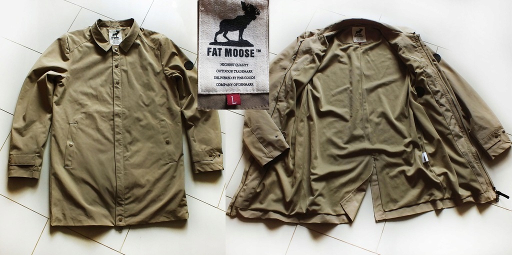 FAT MOOSE boska prosta kurtka męska parka r.L