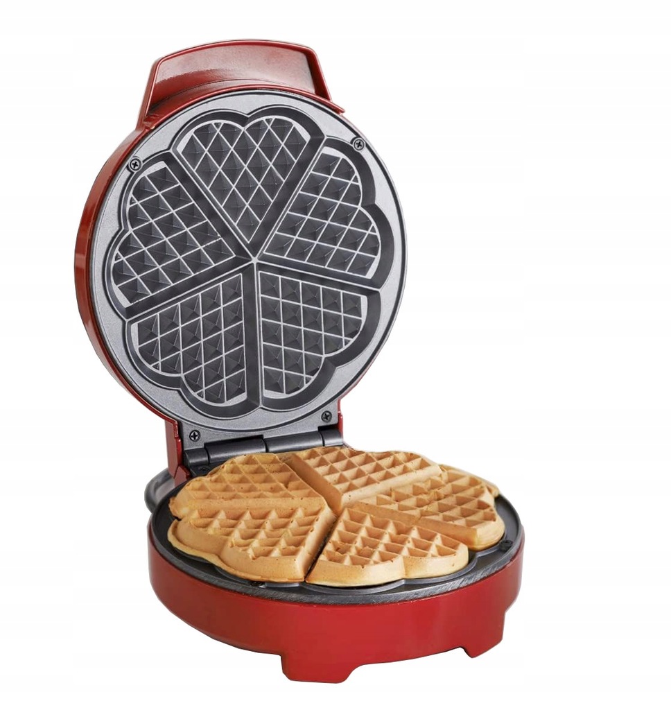 Gofrownica Waflownica Gofry w Serca 5 Sztuk Nieprzywierająca 1000W