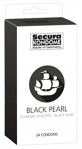 Prezerwatywy Black Pearl czarne 24 szt. Secura