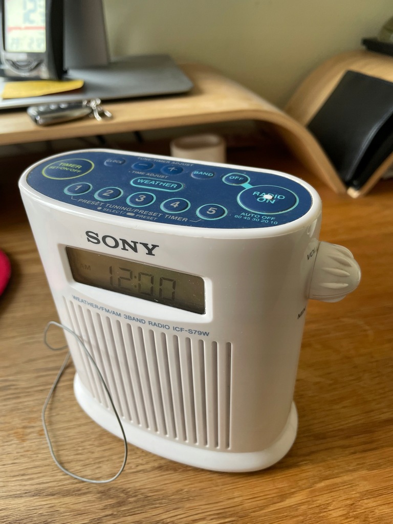 Radio łazienkowe SONY ICFS79W 10693280028 oficjalne archiwum Allegro