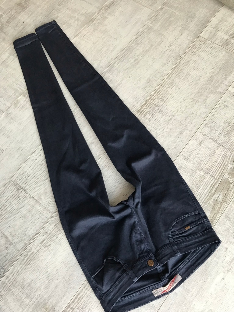 ZARA__spodnie stretch rurki jeans__36 S