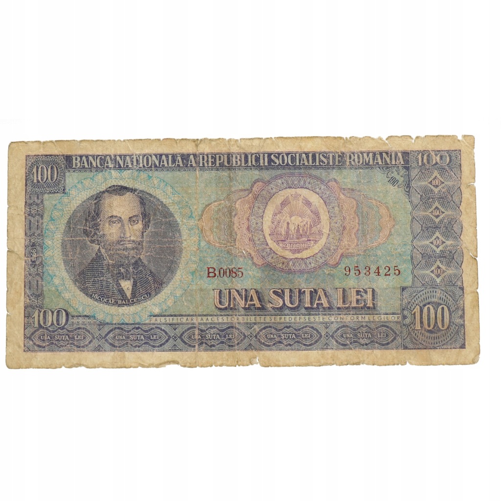 Rumunia - 100 lei - 1966 rok