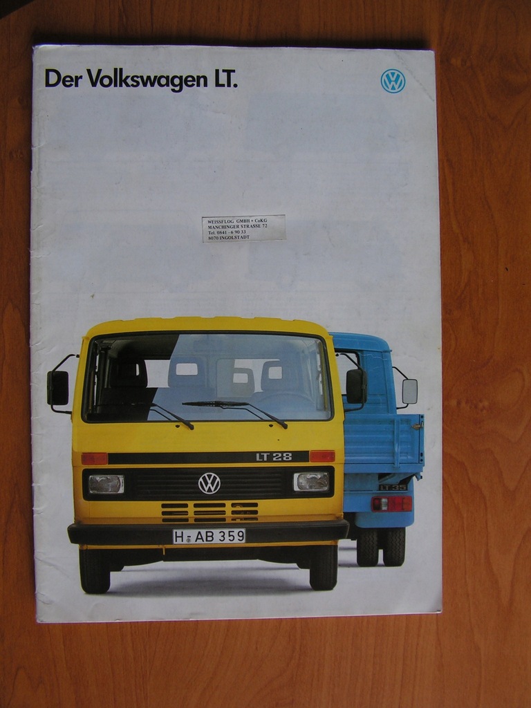 VW LT second facelift. Niemiecki. 1988.