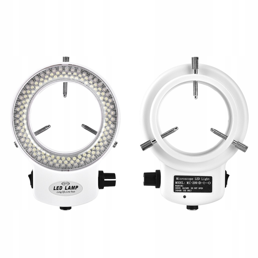 REGULOWANE OŚWIETLENIE 144LED DO MIKROSKOPU biała