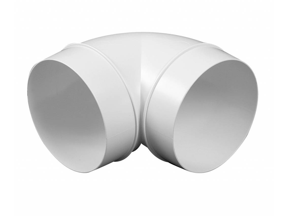 Kolano okrągłe kanał fi 150 mm 90* PCV wentylacja