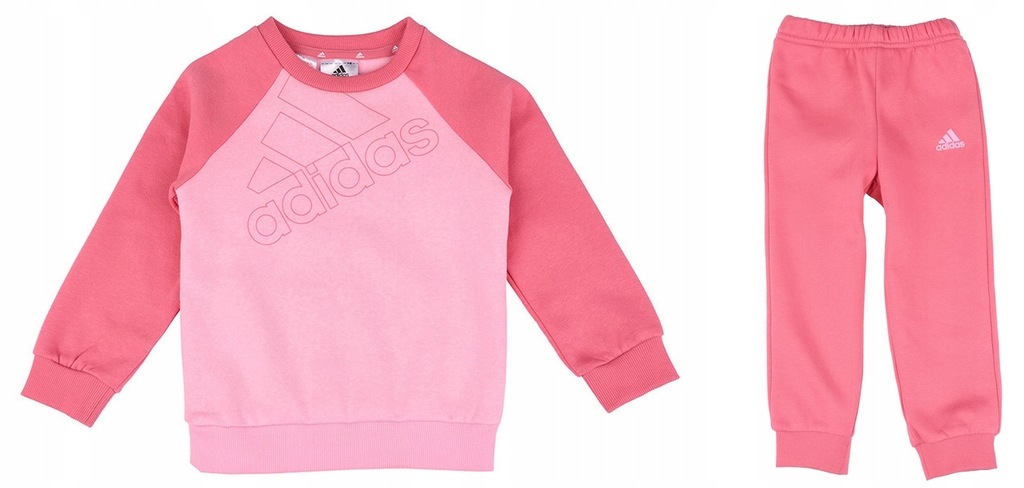 Adidas dres komplet dziewczęcy bluza spodnie r.92