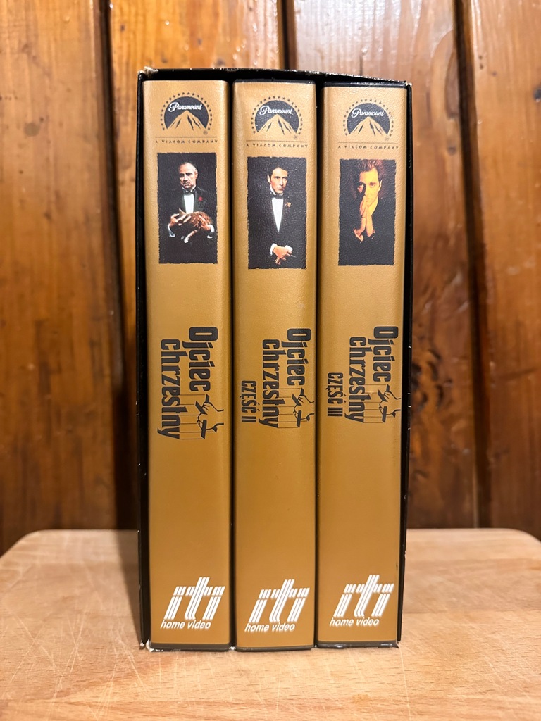 Ojciec chrzestny trylogia BOX VHS kasety