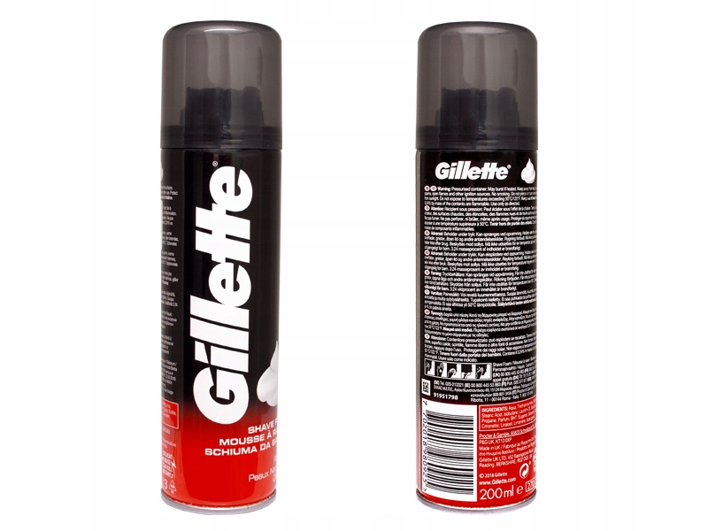 GILLETTE LEMON CYTRYNOWA PIANKA DO GOLENIA 200ML