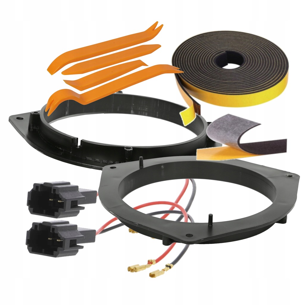 Dystanse redukcje głośnikowe 16,5cm KIA PICANTO DRZWI TYŁ + MATA