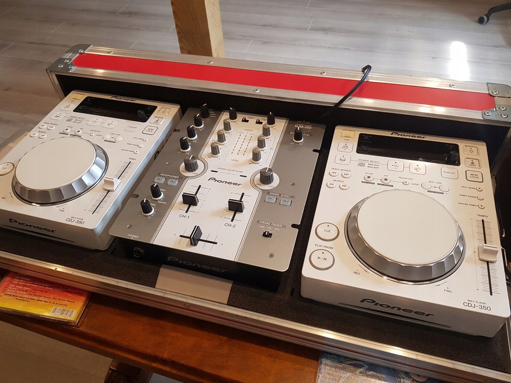 Zestaw - 2 x Pionieer CDJ-350, DJM-250, case