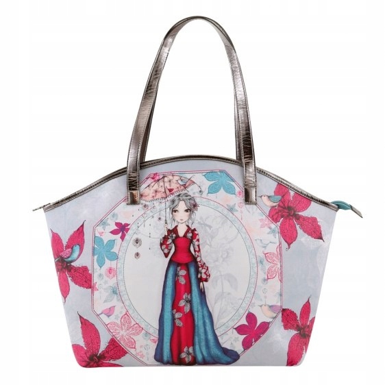 Curved Shopper Bag - Mirabelle - Parasol