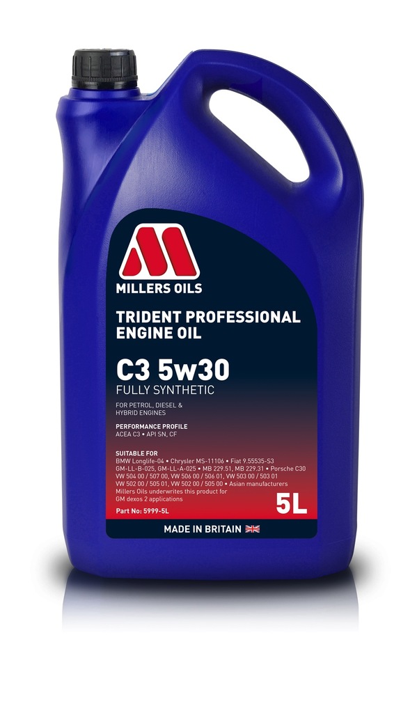 MILLERS OLEJ 5W-30 TRIDENT PROFESSIONAL C3 5L