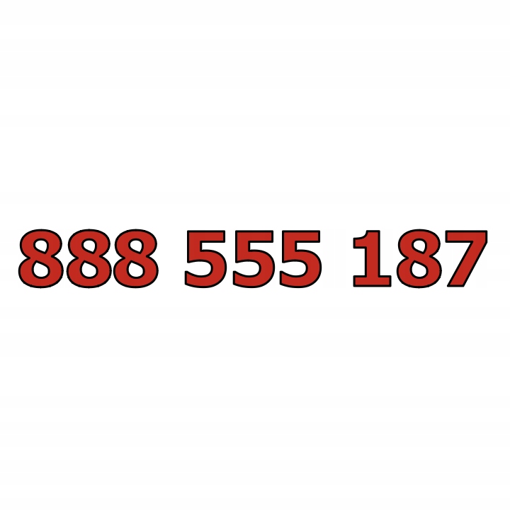 888 555 187 ZŁOTY ŁATWY PROSTY NUMER STARTER HEYAH KARTA SIM PREPAID GSM