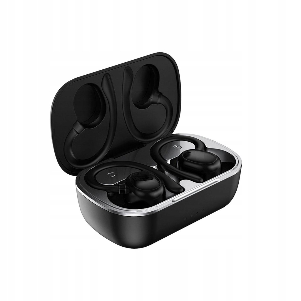 V5.3 Headphones Digital Screen dual Channel Black