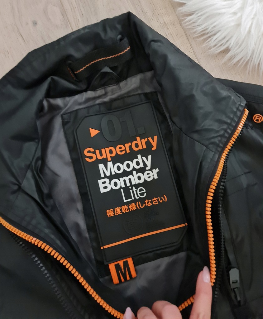 Superdry Moody Bomber Life M kurtka woskowana 13165233910
