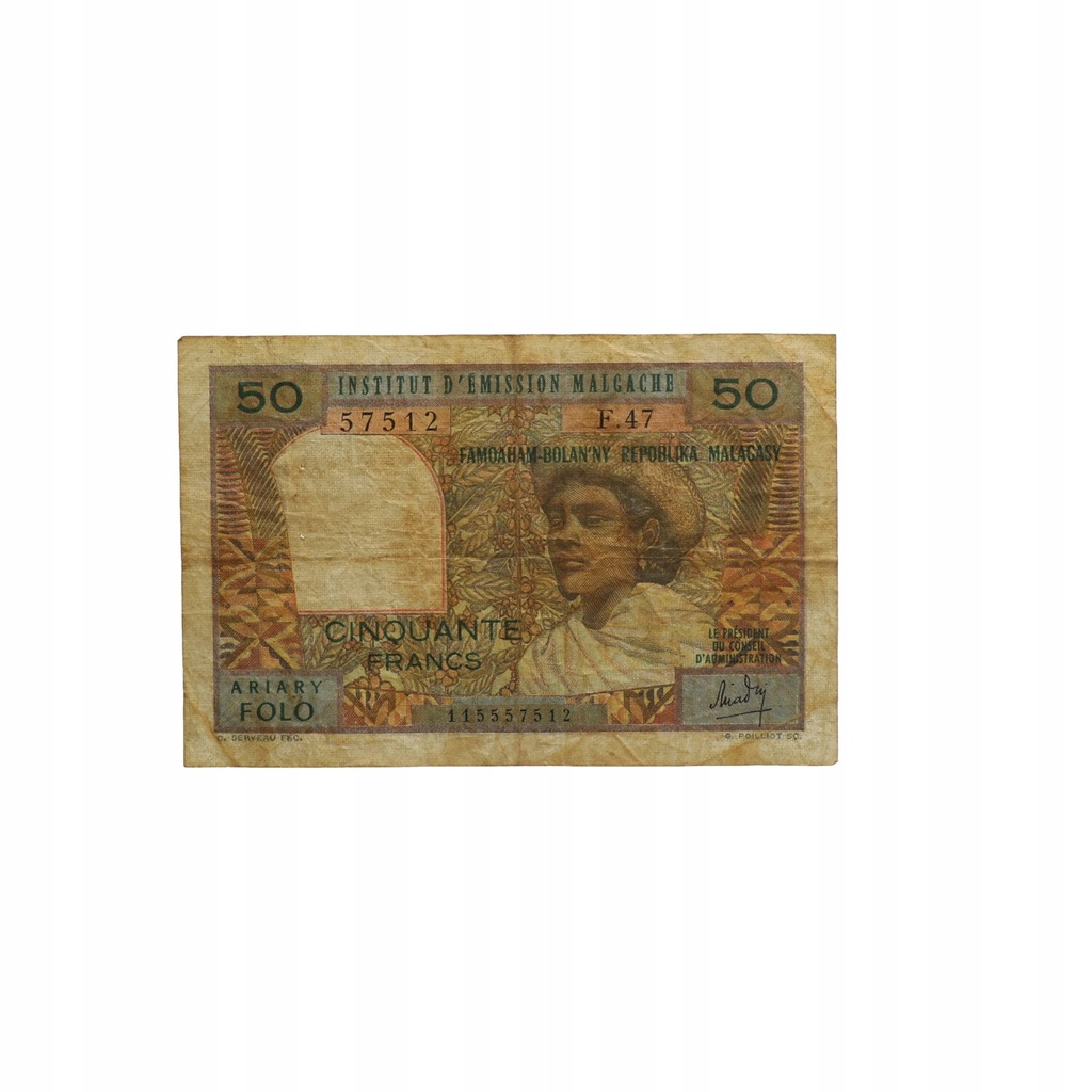 Madagaskar- Malagasy - 50 franków - 1966