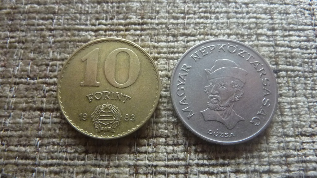 10 forint+20 forint 1983,1982 rok