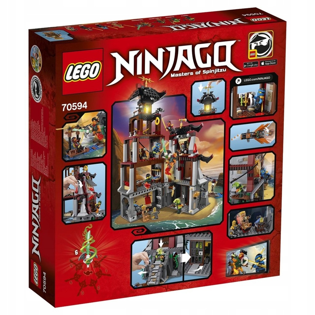 NOWE KLOCKI LEGO 70594 NINJAGO Bitwa o latarnię - 7537437802 ...