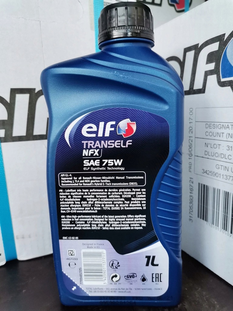 Купить Трансмиссионное масло Elf Tranself NFX SAE 75W80.: отзывы, фото .