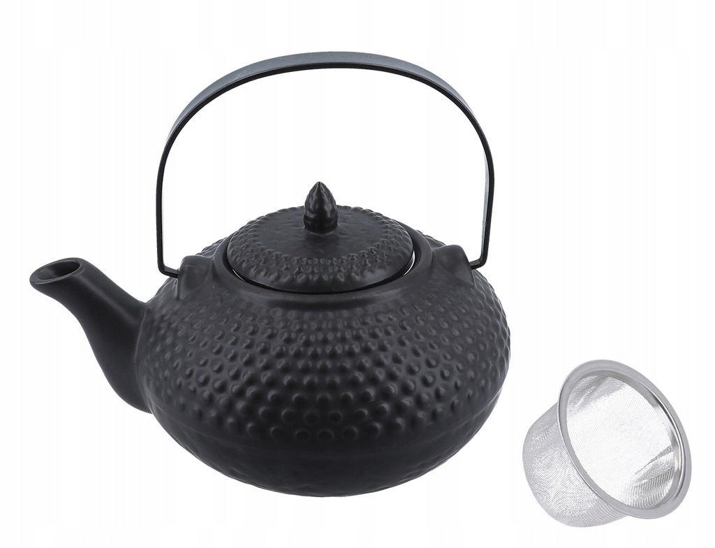 Ceramiczny czajnik do HERBATA Czarny matt 710ml