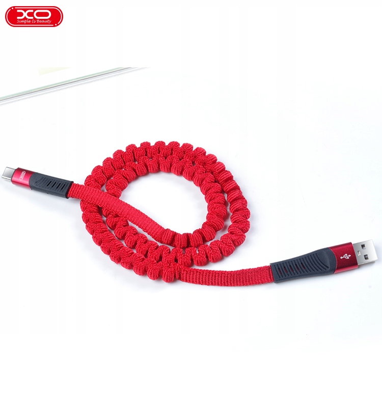 NB127 XO Kabel micro czerwony 1,2m 2,1A