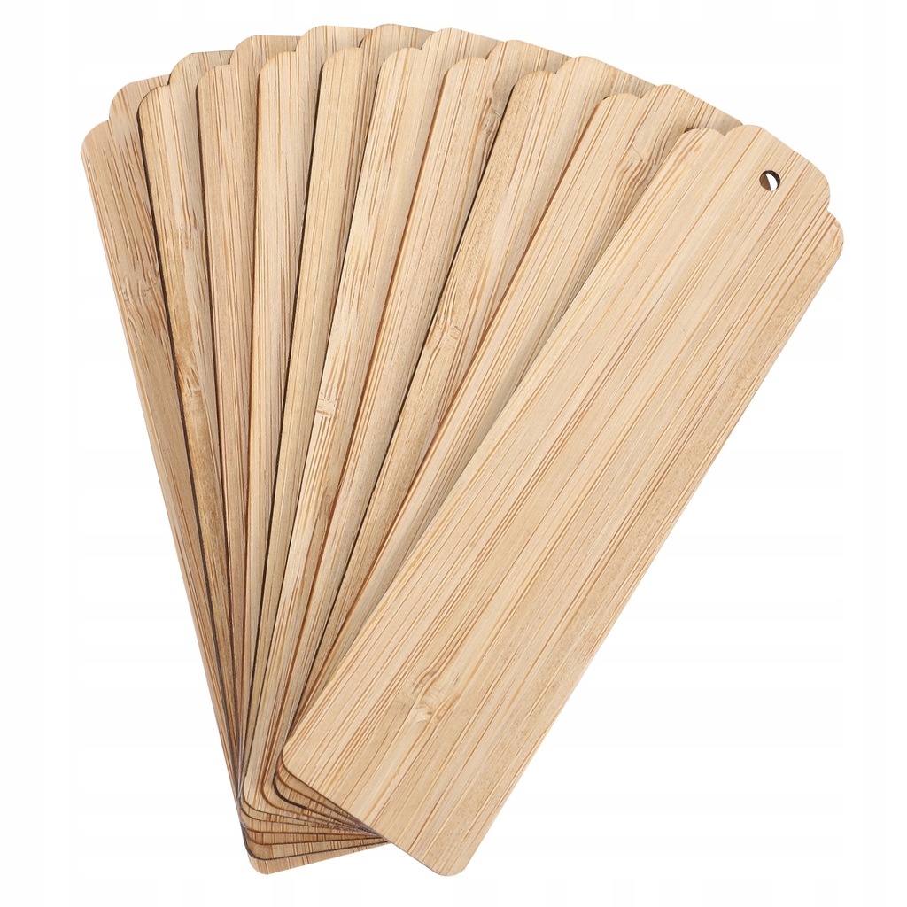 10pcs Wood Blank Bookmarks Unfinished Wood Tags