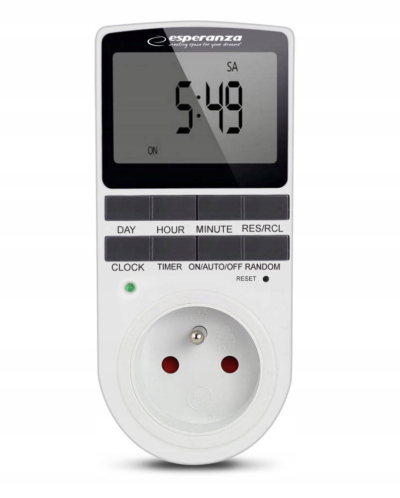 PROGRAMATOR CZASOWY WŁĄCZNIK WYŁĄCZNIK LCD CYFROWY TIMER HARMONOGRAM