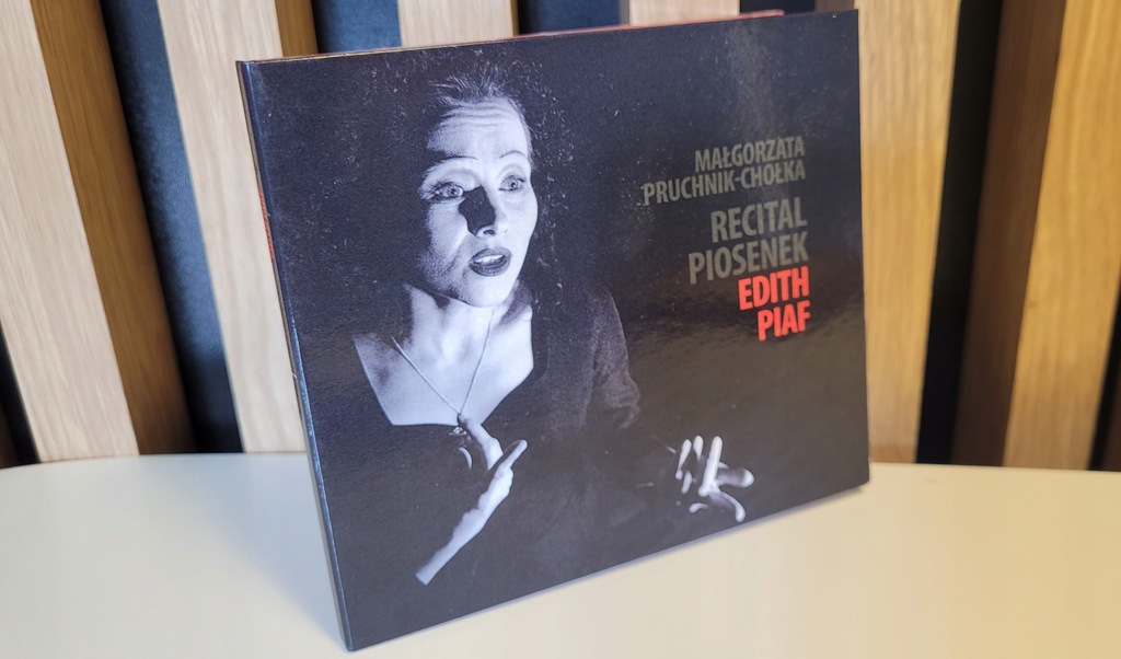 Płyta z repertuarem Edith Piaf w wykonaniu M. Pruchnik-Chołki + autograf