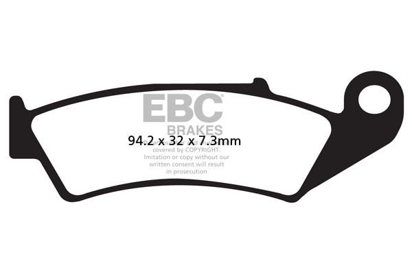 EBC Klocki hamulcowe HONDA XR 250 (91-95)/ TRX 250 (88-89)/ CRM 250 R (9