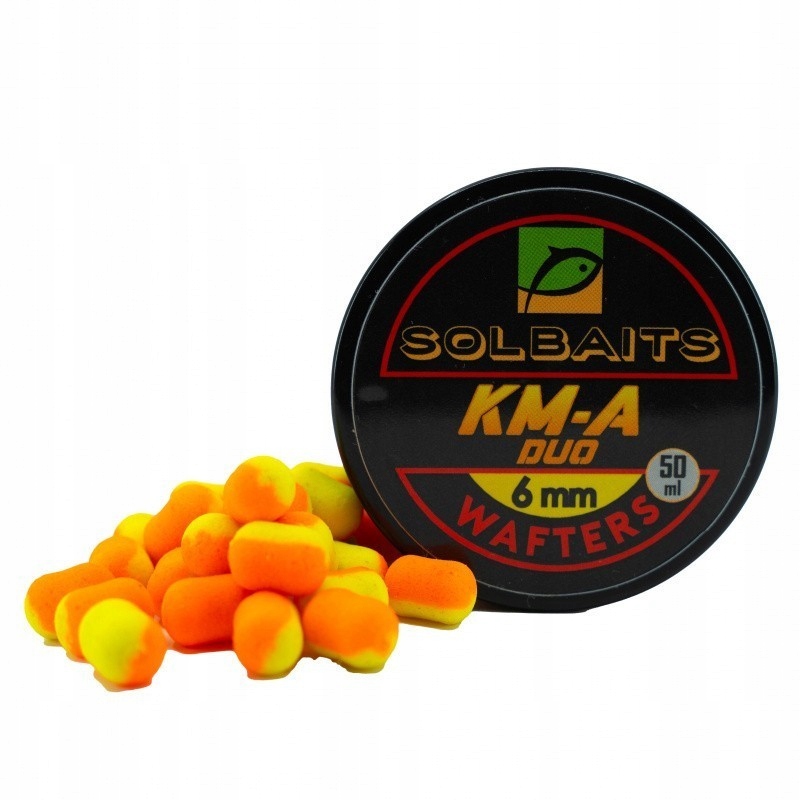 SOLBAITS WAFTERS KMA DUO ORANGE-YELLOW 6MM