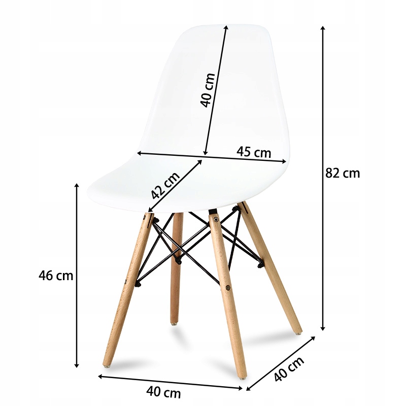 Купить СТУЛ DSW MILANO DESIGN, БЕЛЫЙ ДЛЯ КУХНИ H553BB: отзывы, фото, характеристики в интерне-магазине Aredi.ru