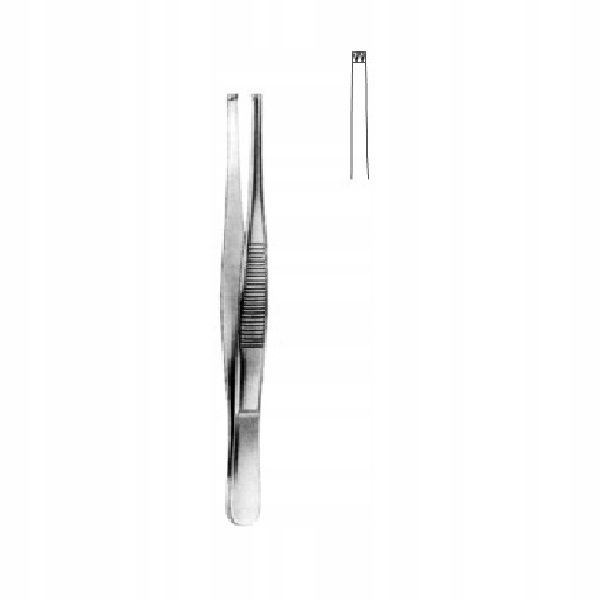Pęseta chirurgiczna prosta ząb 2x3 18cm