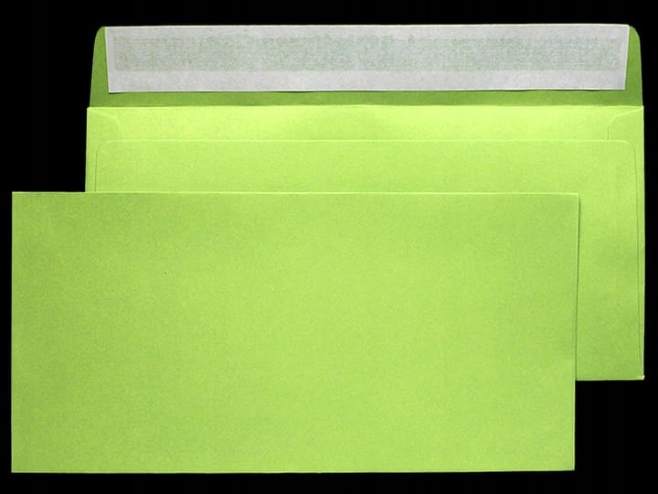 Sirio Color Lime DL 110x220 mm, 115g, HK. koperta