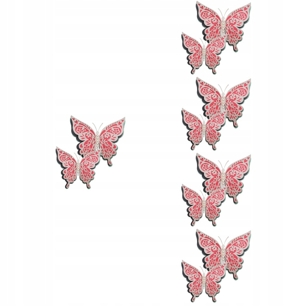 Naklejka ścienna motyl 3d motyle duża 10 szt