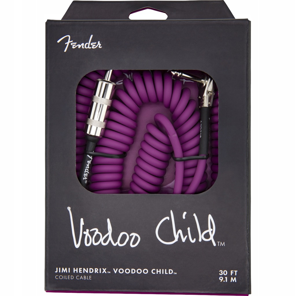 Kabel J-J 9m Fender Jimi Hendrix spiralny Purple