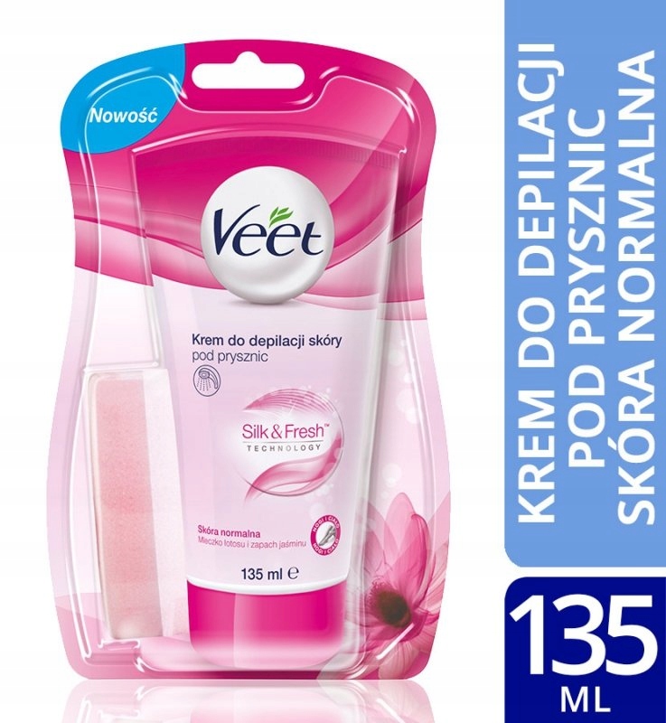 Veet krem do depilacji ciała pod prysznic skóra wr