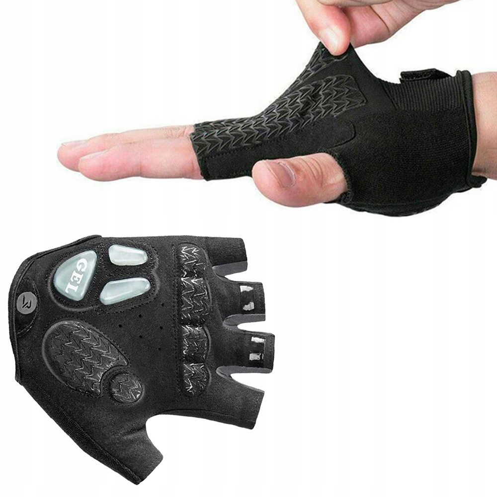 Rękawiczki rowerowe kolarskie z żelowymi wkładkami na rower Rockbros, XXL