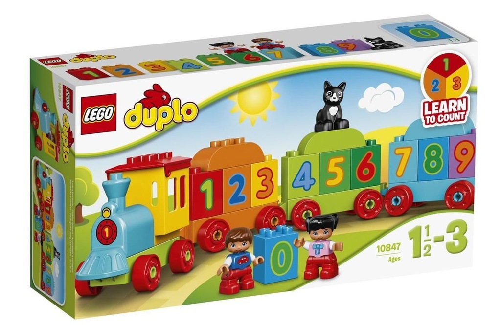 **LEGO DUPLO MÓJ PIERWSZY POCIĄG Z CYFERKAMI 10847