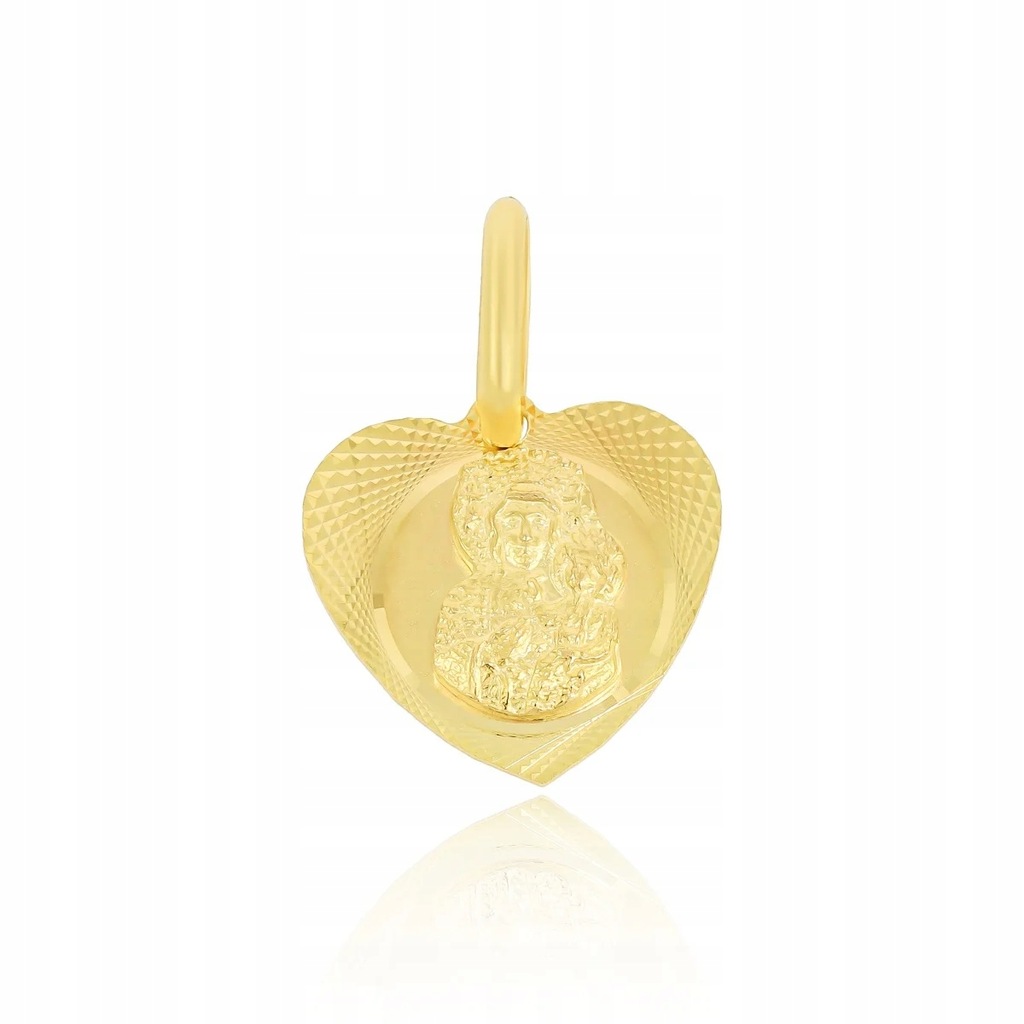 Złoty Medalik wisiorek w kształcie serca pr.333