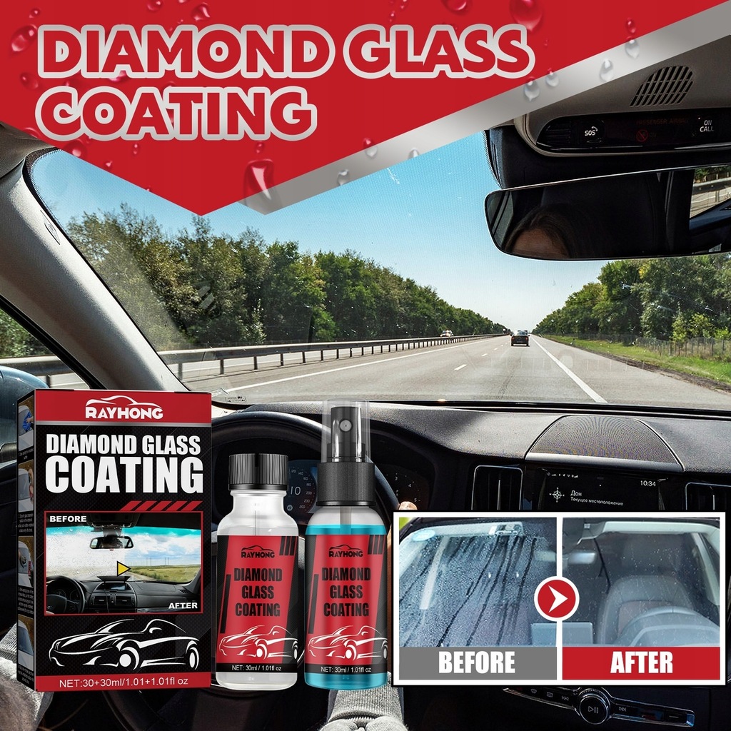 2pcs*30ml Car Diamond Glass Coating Paint