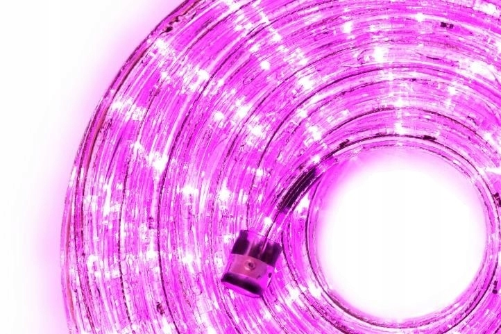 Wąż świetlny 240 LED 10 m, różowy