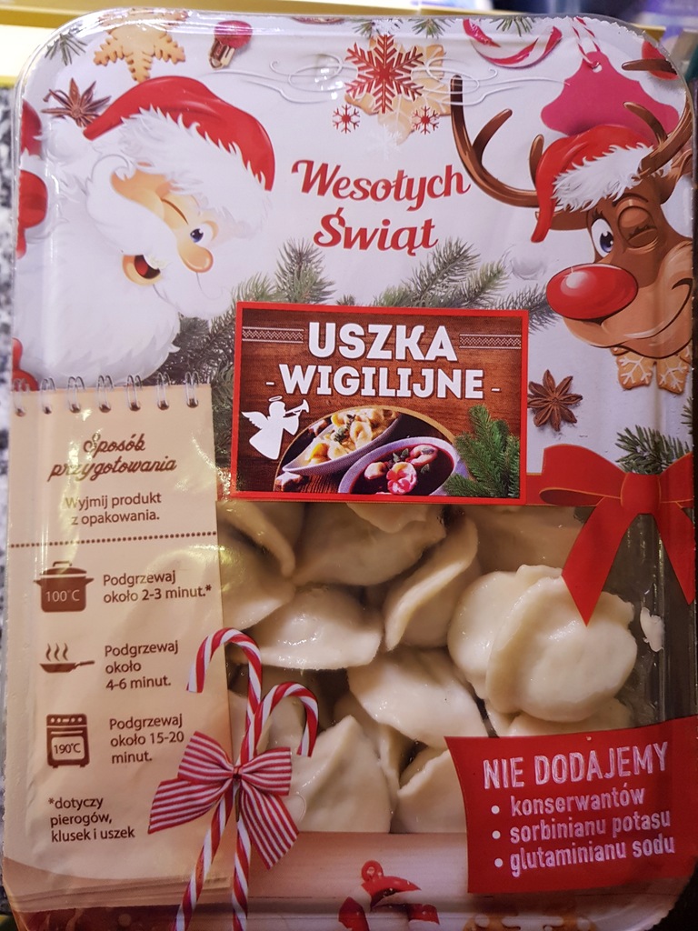 Uszka wigilijne z kapustą i pieczarkami Grot 400 g